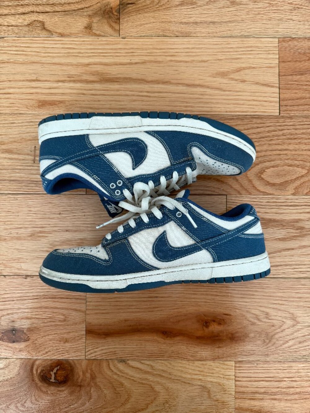 Mens Nike Dunk Low SE Sashiko Industrial Blue - Picture 7 of 11